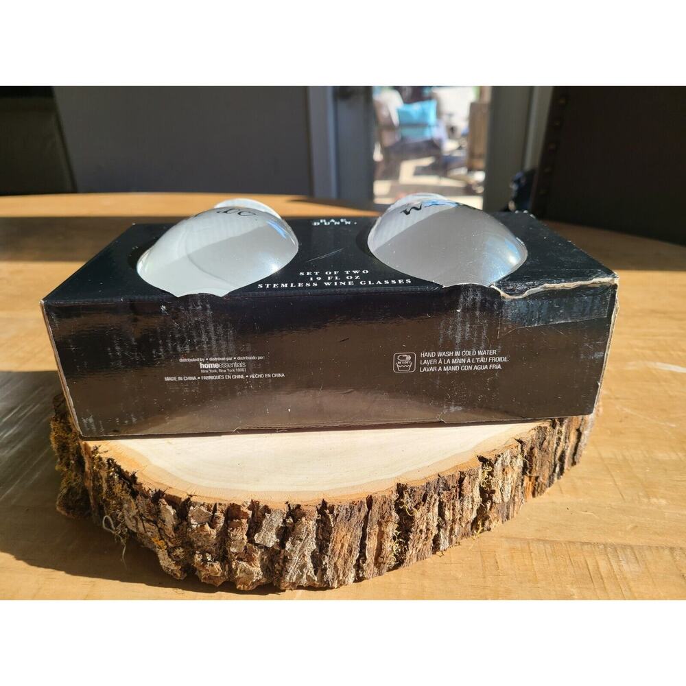 Rae Dunn Wedding glasses "We did"‎ "We do" Stemless Wine Glass Gift 19oz - Picture 3 of 4